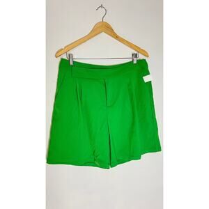 Future Collective Alani Noelle Green Relaxed Trouser Shorts Size 12